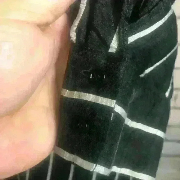 Sandro Paris Black White Striped Linen Mini Dress - Picture 10 of 14